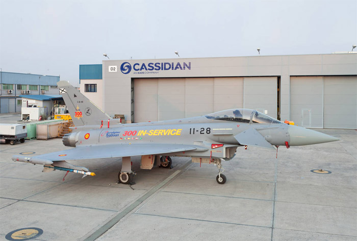 300th Eurofighter Typhoon delivered to Spanish Air Force