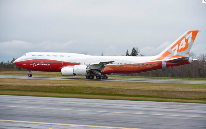 Boeing 747-8 Intercontinental on Runway