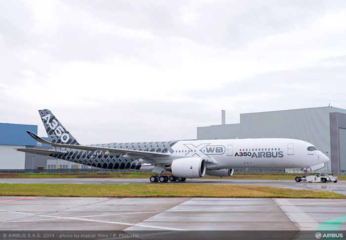 Airbus A350 XWB MSN2 Carbon Livery