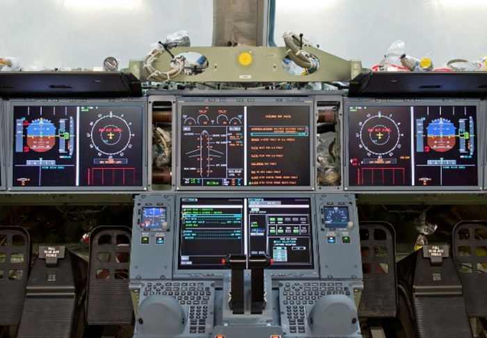 Airbus A350 XWB Cockpit Center Panel