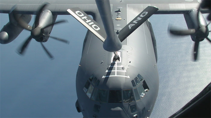 HC-130J Air-to-Air Boom Refueling