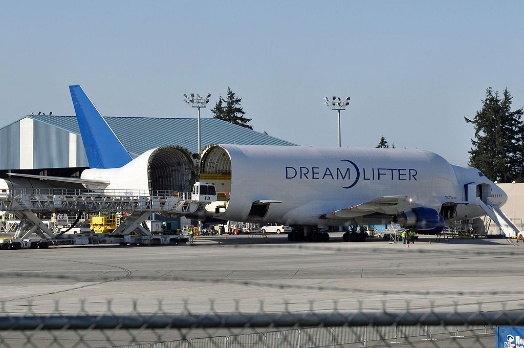 Boeing Dreamlifter Open Cargo Hold Viewing Inside
