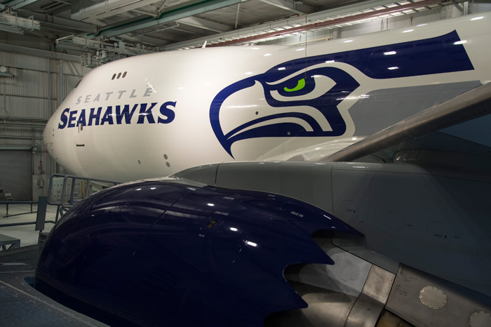 Seattle Seahawks Boeing 747-8 Freighter