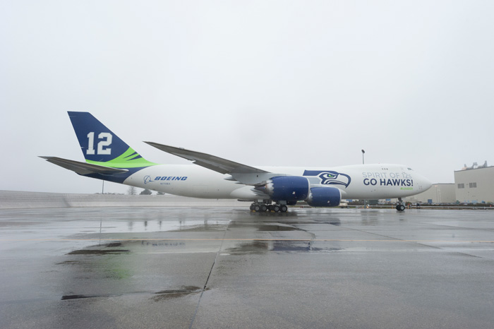 Seattle Seahawks Boeing 747-8 Freighter