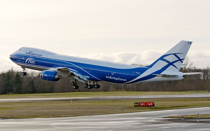 First AirBridgeCargo Boeing 747-8F