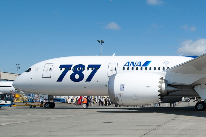 ANA First Boeing 787 Roll-Out for Delivery - Nose