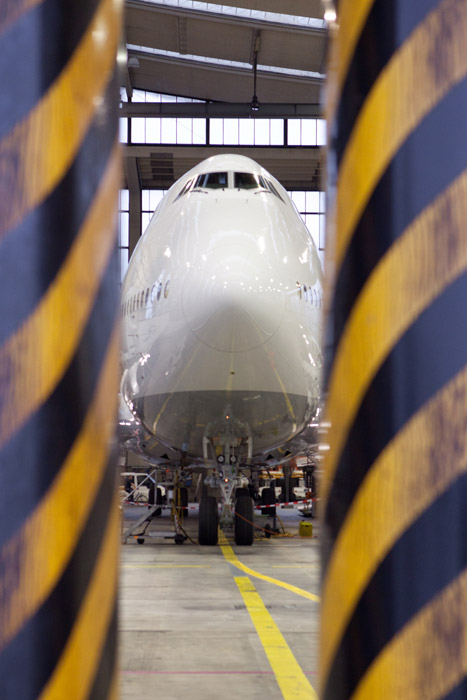 Boeing 747-8 at Lufthansa Technik