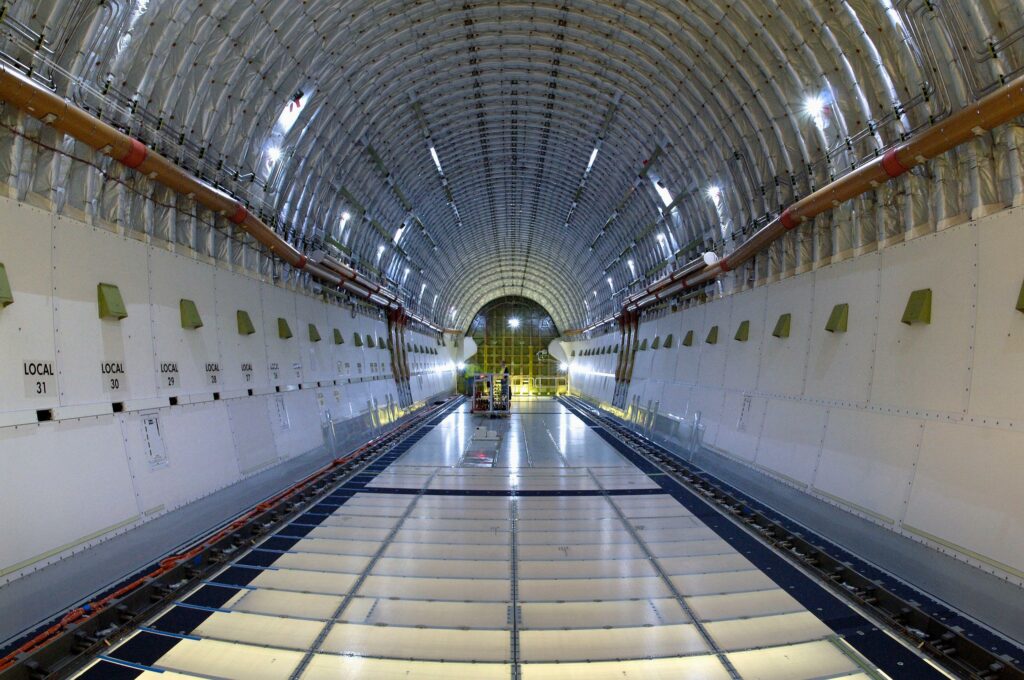 Inside Boeing 747-400 (LCF) Dreamlifter 