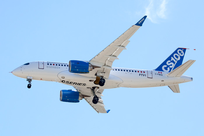 Bombardier CS First Flight