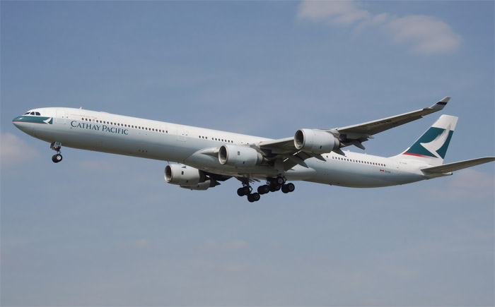 Airbus A340-600 operated by Cathay Pacific (B-HQB) Airbus A340-600 operated by Cathay Pacific (B-HQB)