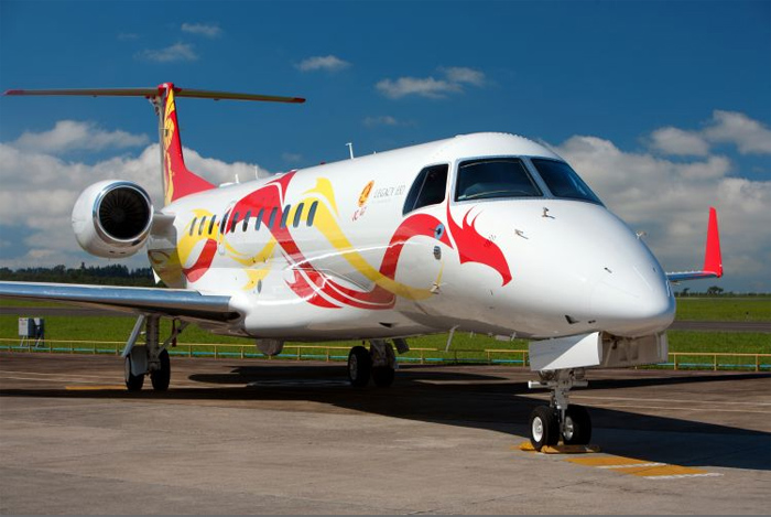 Jackie Chan Embraer Legacy 650 with Dragon Livery