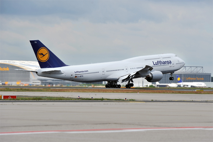 Inaugural Flight - Lufthansa Boeing 747-8 Intercontinental Takeoff Frankfurt