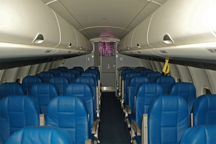 Interior of the Sukhoi Superjet 100